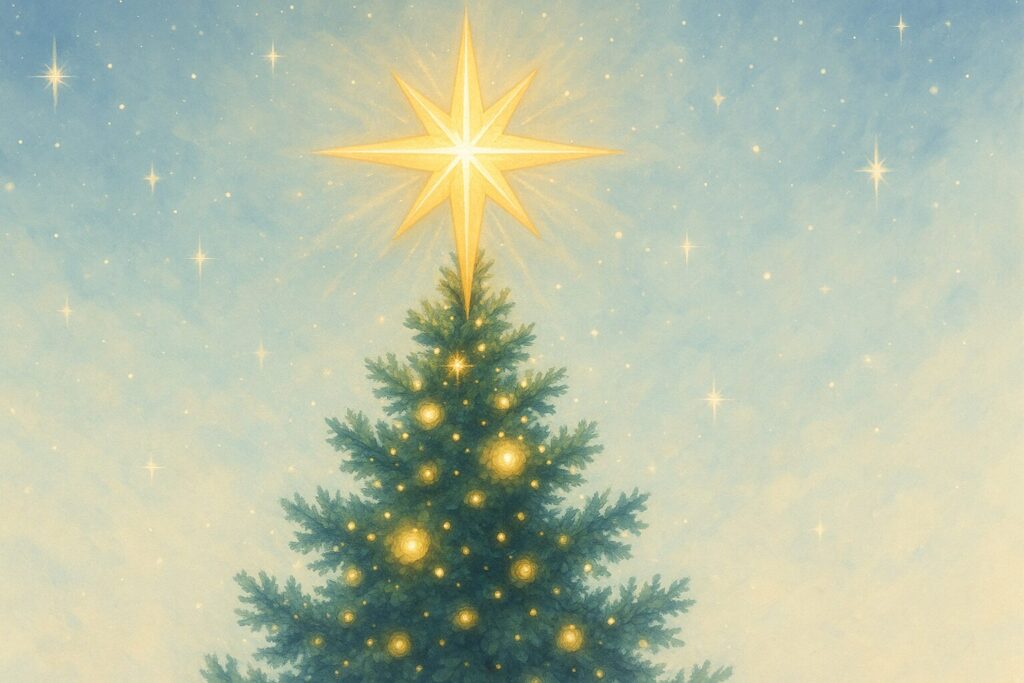 クリスマスツリー、ベツレヘムの星、オーナメント