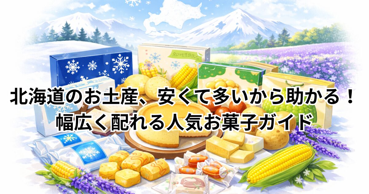北海道のお土産、安くて多いから助かる！幅広く配れる人気お菓子ガイド