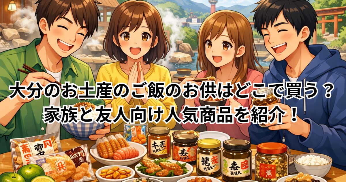 大分のお土産のご飯のお供はどこで買う？家族と友人向け人気商品を紹介！