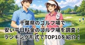 千葉県のゴルフ場で安い平日料金のゴルフ場を調査！ランキング形式でTOP10を紹介！