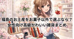 福島のお土産をお菓子以外で選ぶなら？女性向け高級かわいい雑貨まとめ