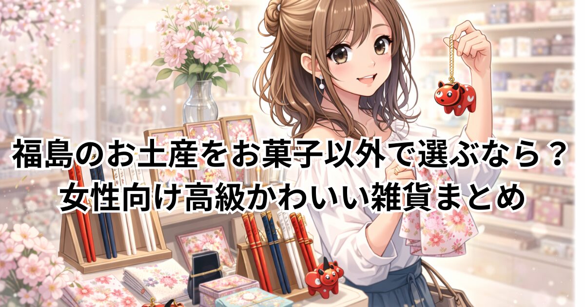福島のお土産をお菓子以外で選ぶなら？女性向け高級かわいい雑貨まとめ